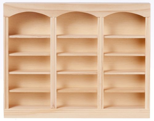 BOOKCASE 3-SEC/5-SHELF