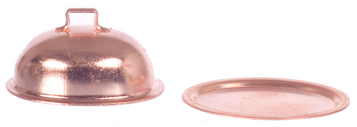 COPPER OVAL PLATE W/LID