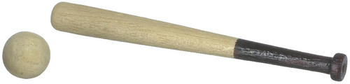 BASEBALL BAT & BALL