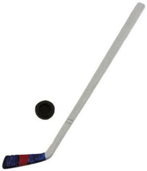 HOCKEY STICK/R/W/B W/PUCK
