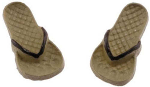 FLIP FLOPS/TAN/BROWN/LG