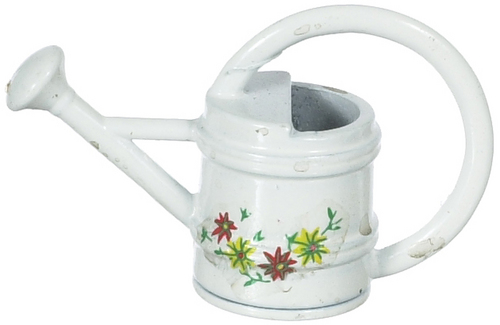 WATERING CAN/WHITE W/FLOW