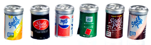 POP CANS/ASSORTED/6