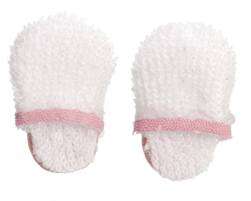 WOMENS SLIPPERS/WHITE/PNK