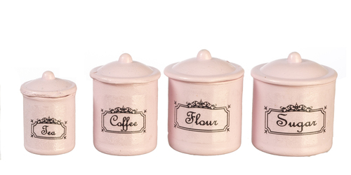 CANISTER SET/4/PINK