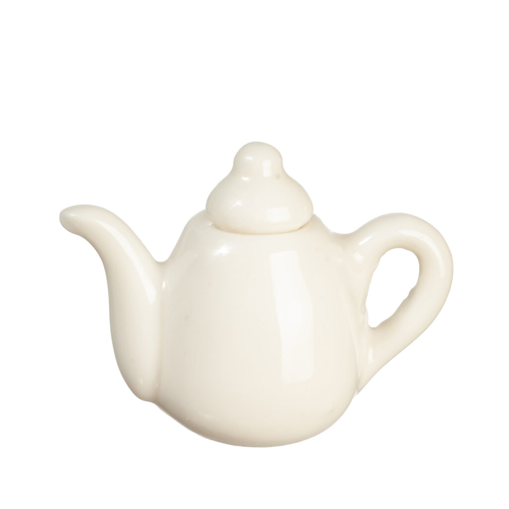 PORCELAIN TEAPOT/WHITE