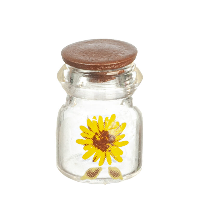 GlassJarSunflowerWalntLid