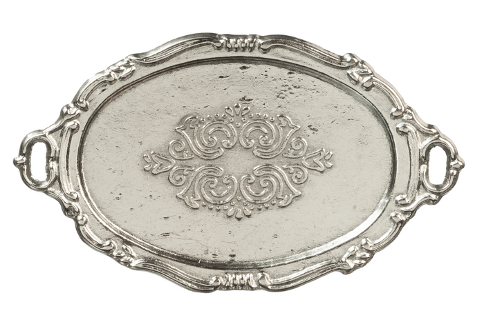 OVAL PLATE/SILVER/HANDLES