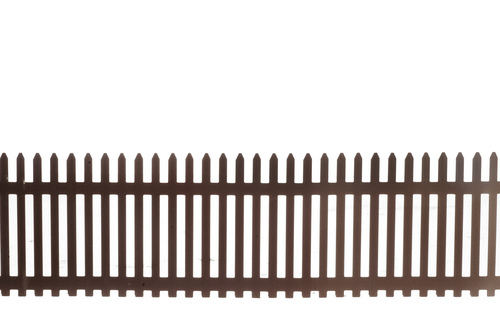 RUSTY PICKET FENCE