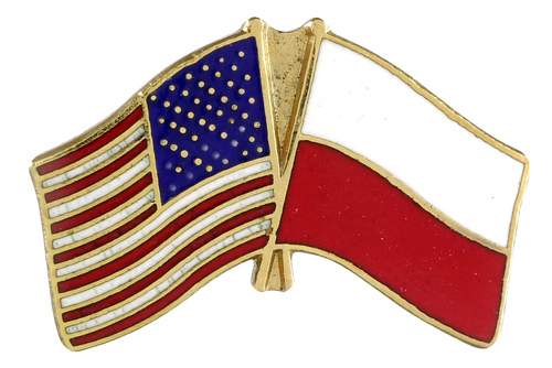 U.S./POLAND FLAG PIN(