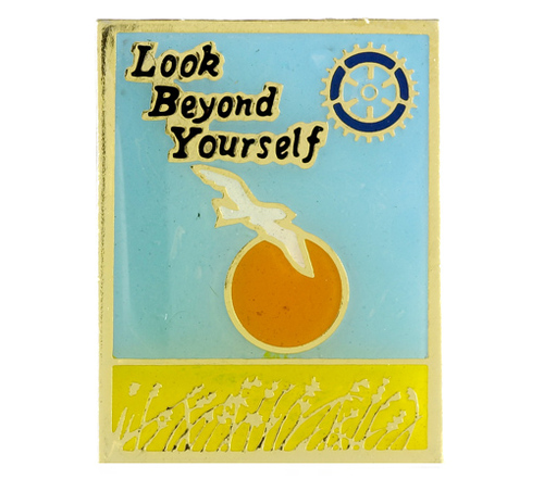 LOOK BEYOND YOURSELF PIN