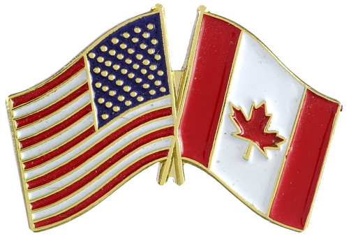 U.S./CANADA FLAG PIN(