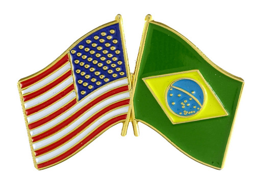 U.S./BRAZIL FLAG PIN(