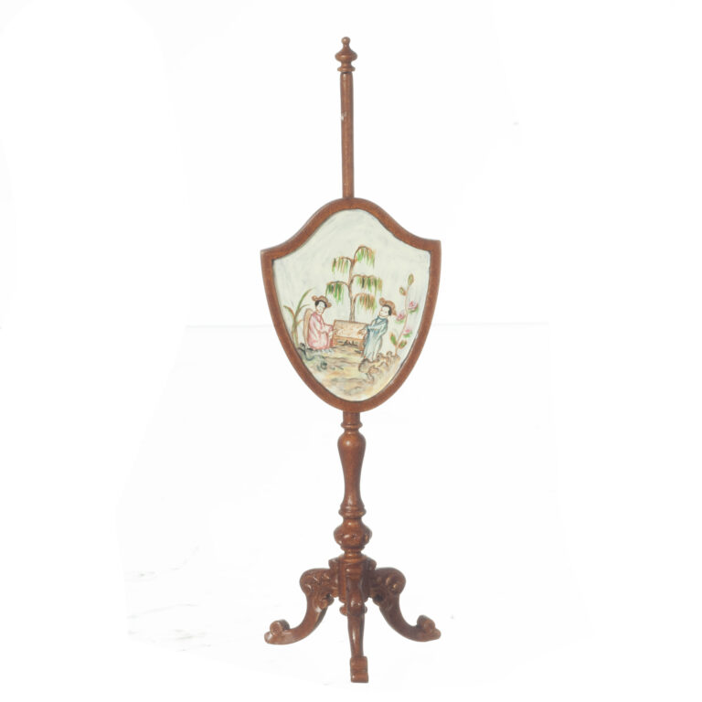 HAND PAINTED FIRE SCREEN