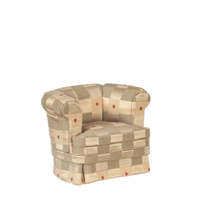 ARMCHAIR/OLIVE/GOLD