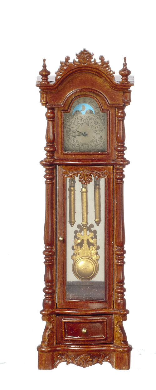 LONGCASE BAT.OP.CLOCK/WN