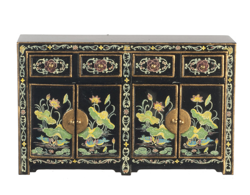 4 DOOR CREDENZA/BLACK/H.P