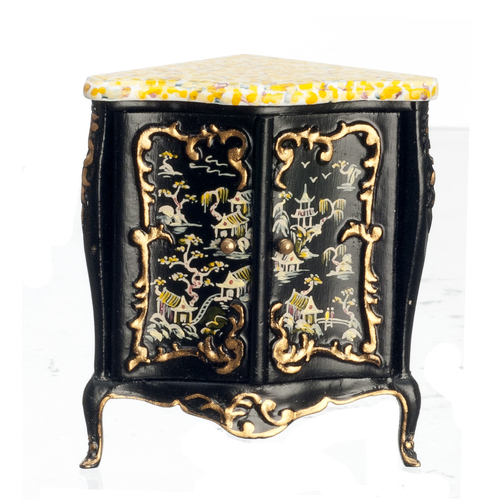 CHINESE CORNER CABINET/BL
