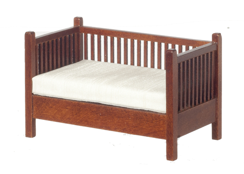 MISSION SETTEE W/SLATS/WN