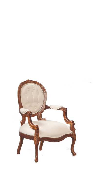 GEORGE 111 ARMCHAIR/WHT/W