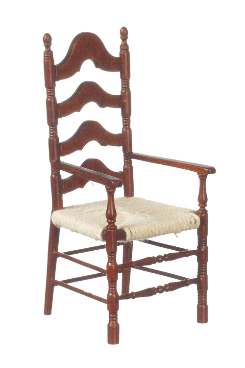 LADDERBACK ARM CHAIR/WALN