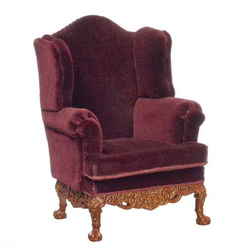 VICTORIAN WING CHAIR/WALN