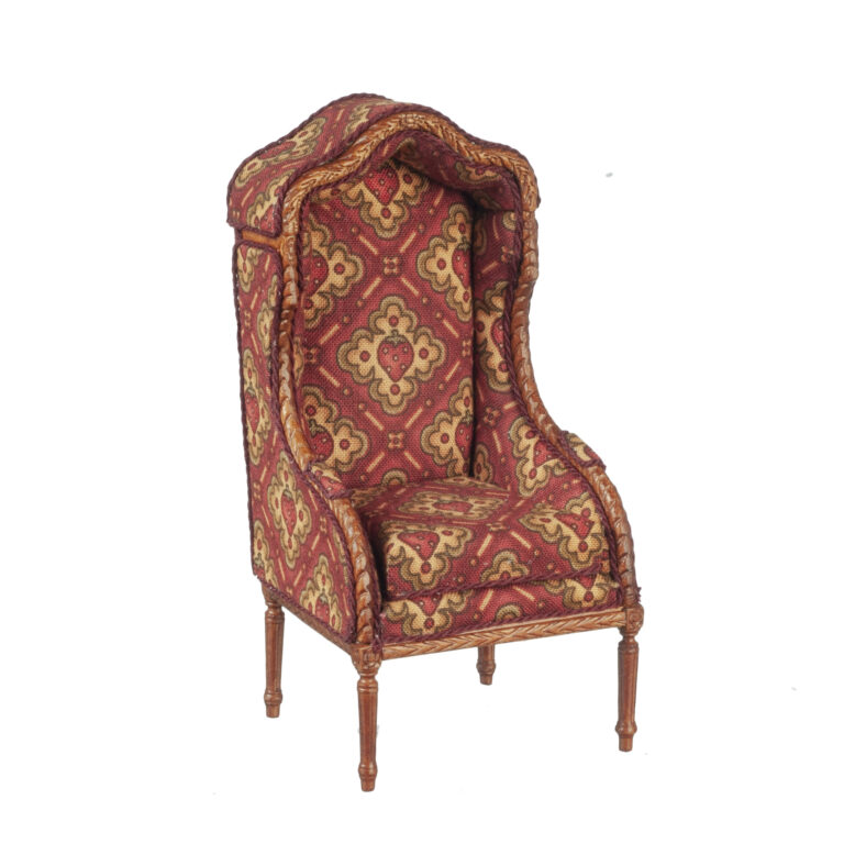 HOODED PORTER CHAIR/WALN