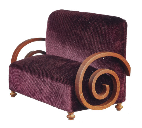 ART DECO SETTEE/RED/WALL