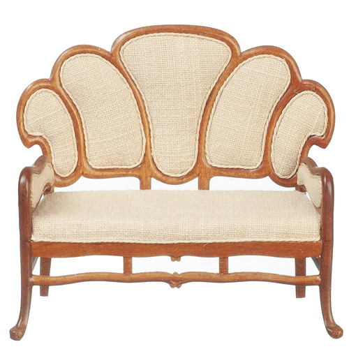 ART NOUVEAU SETTEE/WALNUT