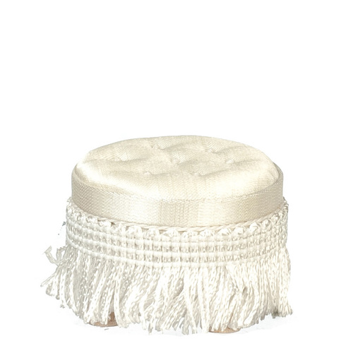 OTTOMAN W/MATCHING CUSH.