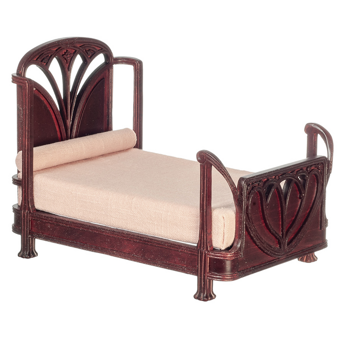 ART NOUVEAU BED/MAHOG