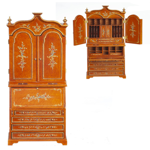 CHINOISERE SEC/DESK/WALNT