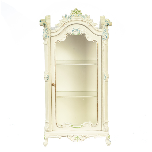 DISPLAY CABINET/WHITE FLR