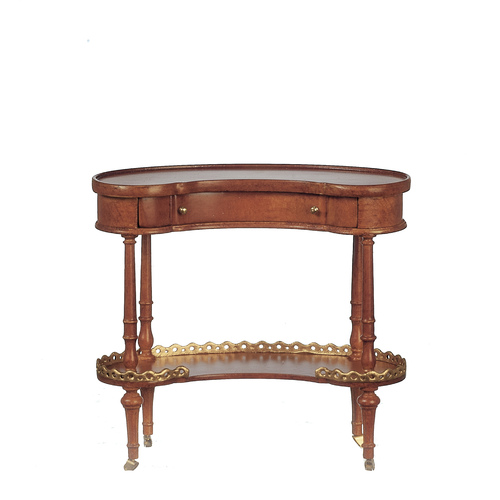 CURVED TABLE/WALNUT