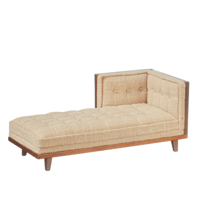 CHAISE/BEIGE LINEN/WALN