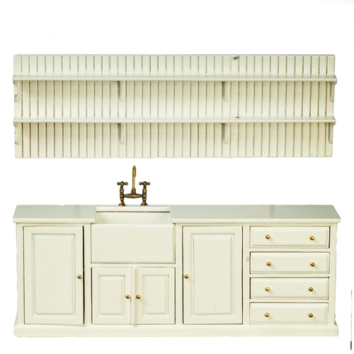 KITCH.SINK/PLATE RACK/WHT