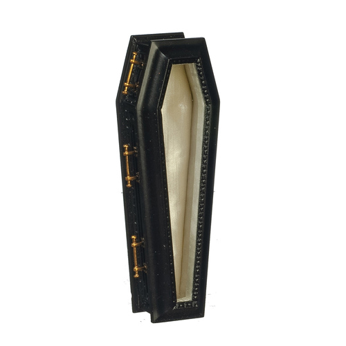 COFFIN/GLASS TOP/BLACK