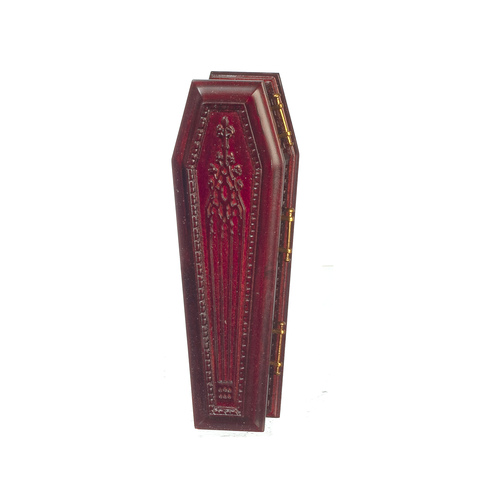 COFFIN/SOLID TOP/MAHOGANY