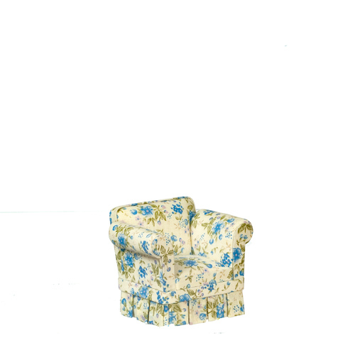 OVERSTUFFED ARMCHAIR/BL.F