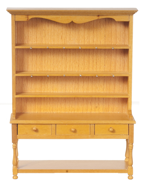OPEN SHELF HUTCH/OAK