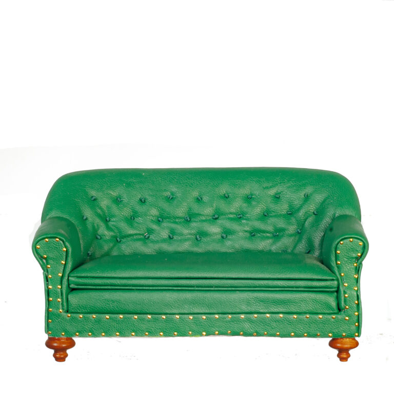 1880 SOFA/GREEN/WALNUT