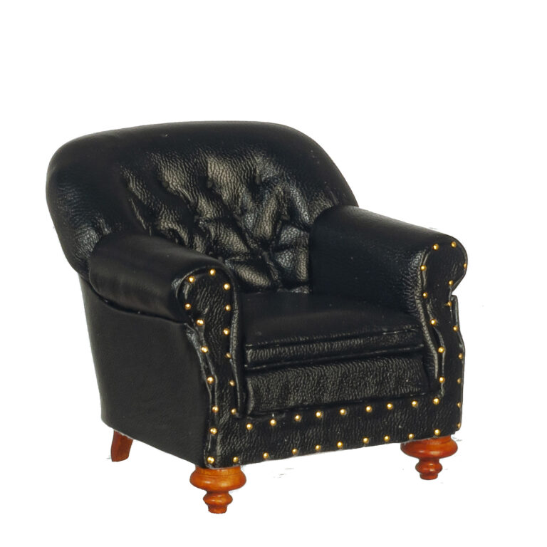 1880 CLUB CHAIR/BLACK/WN