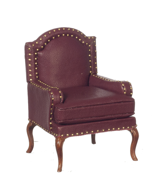 UPHOLSTERED ARMCHAIR/RED