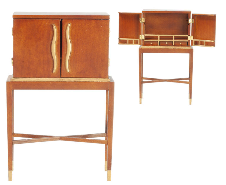ART DECO DRY BAR/WALNUT