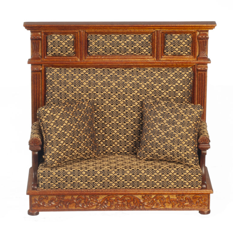 TUDOR BENCH/BROWN/WALNUT