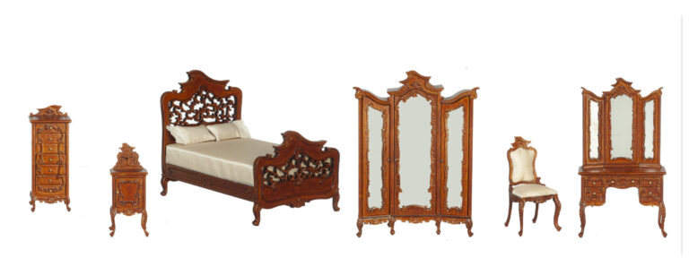 BEDROOM SET/6/WALNUT