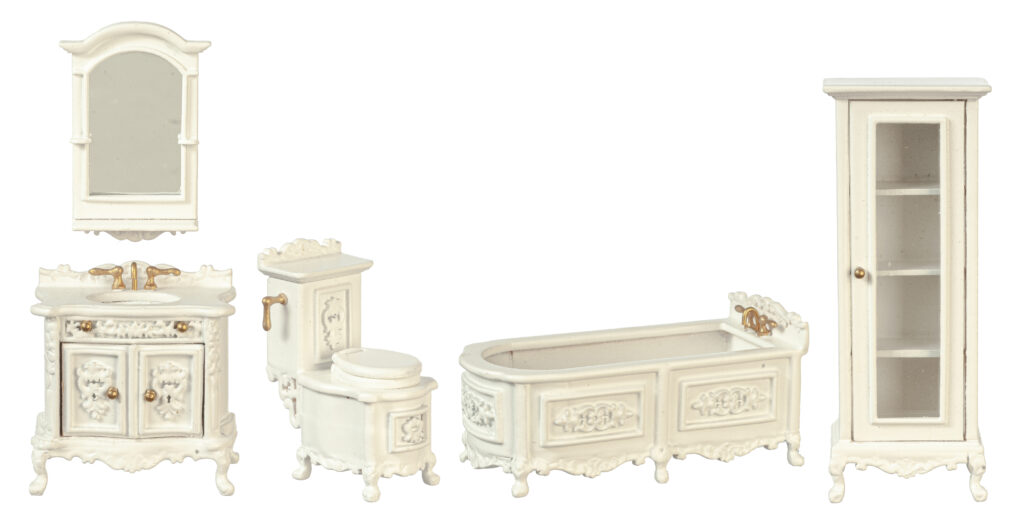 1/2in 5PC BATH SET/WHITE