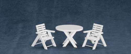 3pc TABLE & CHAIRS/WHT/CB
