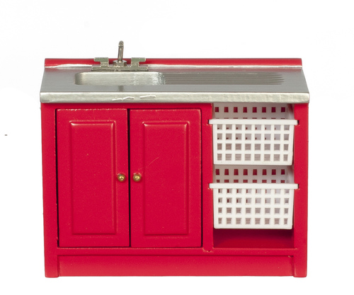 MODERN LAUNDRY SINK/RED