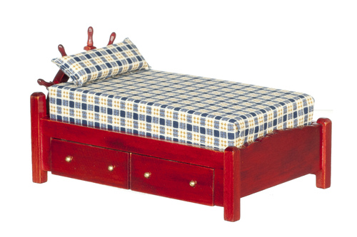 CAPTAIN'S BED/MAHOGANY/
